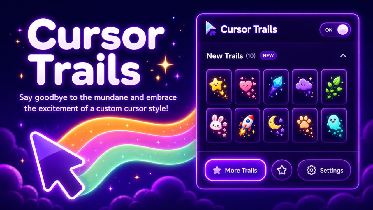 Cursor Trails - Trails de cursor personalizados