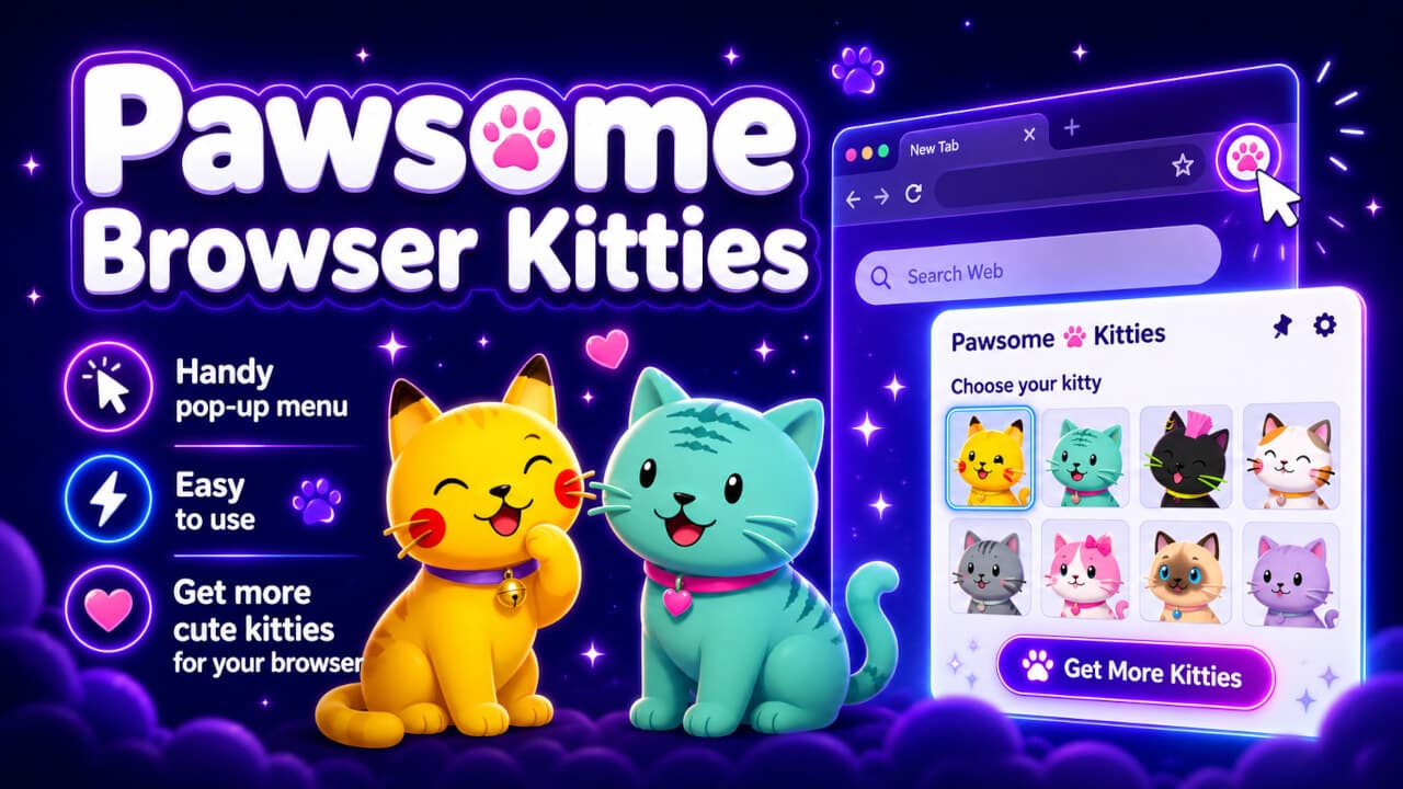 Pawsome Browser Kitties — gatitos en el navegador